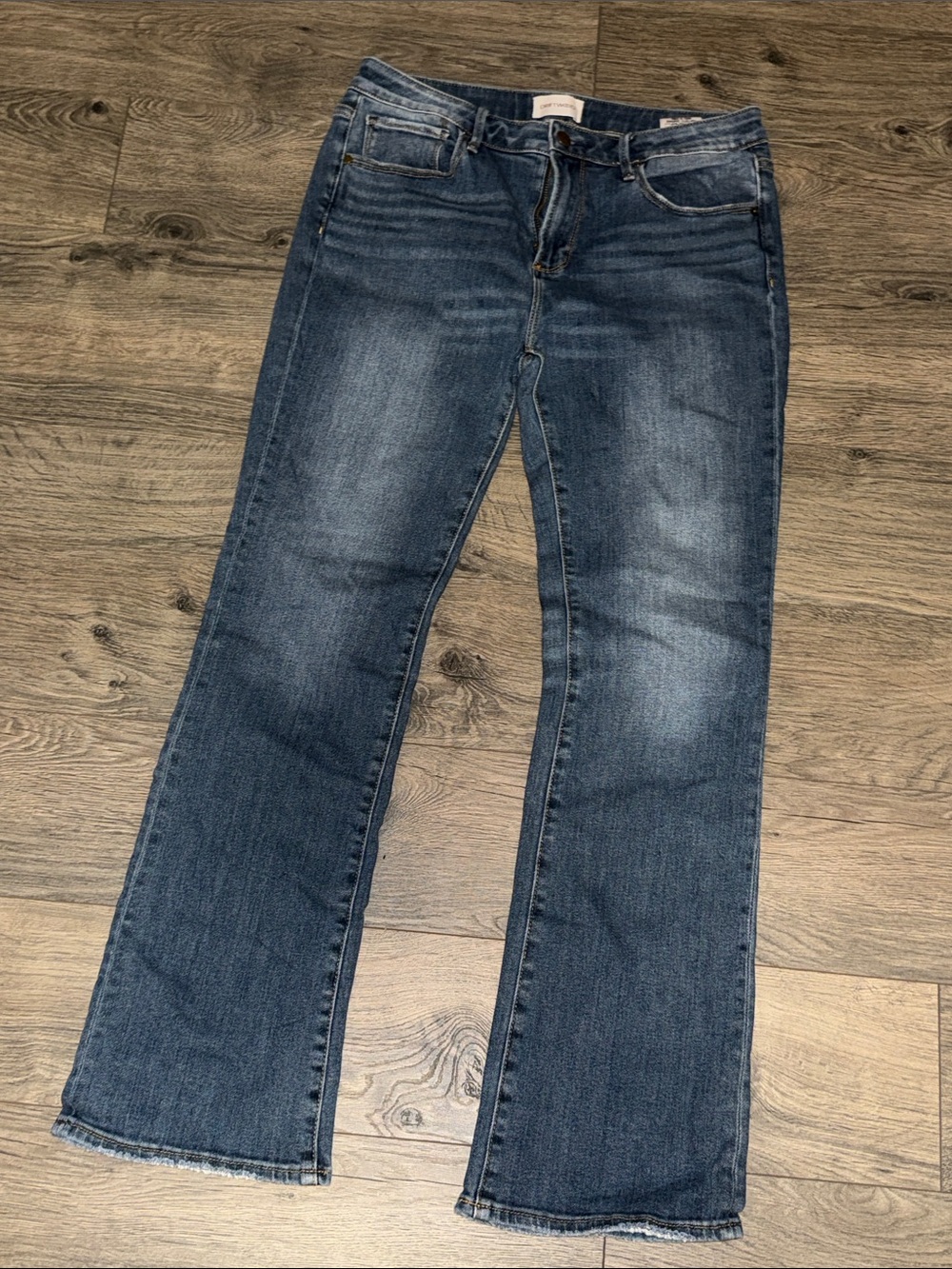 DRIFTWOOD Women's Dark Blue Flare Jeans Kelly size 31
